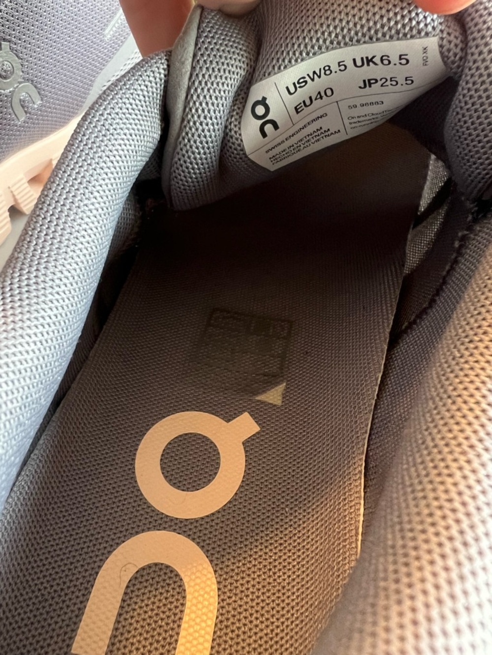 On Running Cloud 5 Women’s 8.5 Zinc Shell Grey - Picture 6 of 10